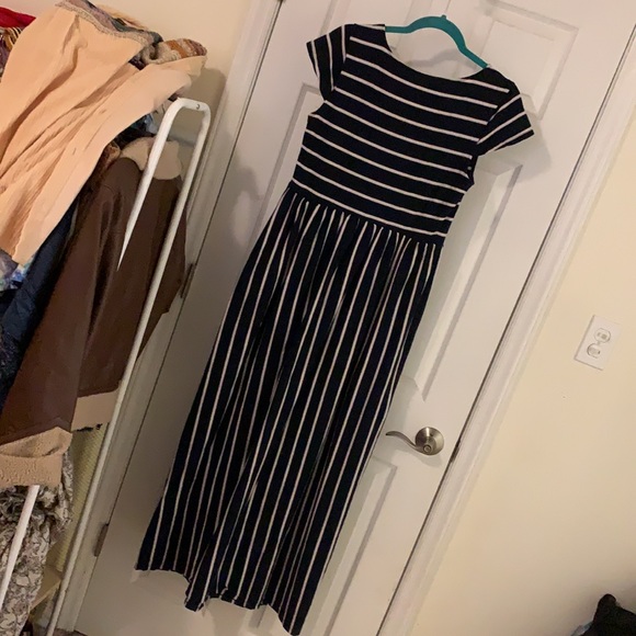 Striped Modcloth maxi dress sz L - Picture 6 of 6